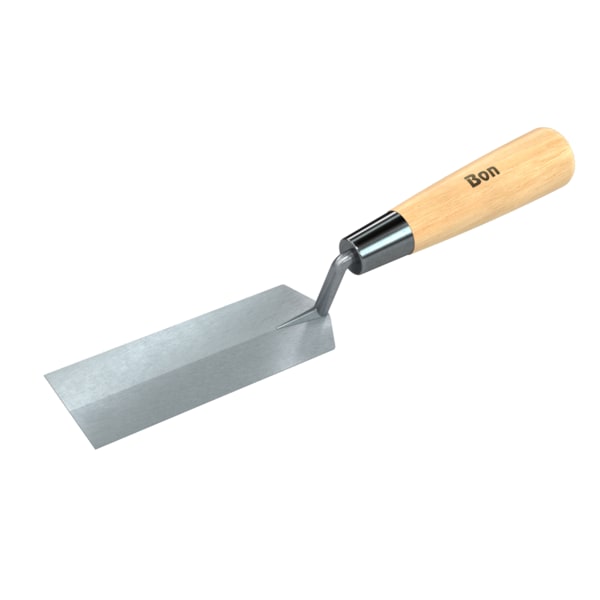 Margin Trowel, Carbon Steel 5" X 1 1/2" Wood Handle